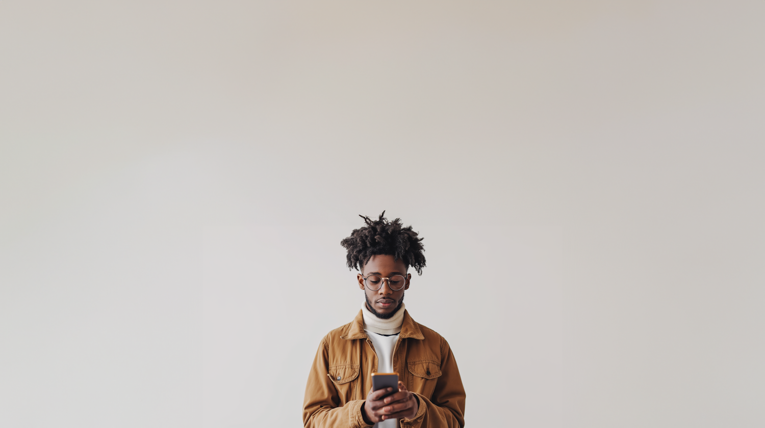 A young entrepreneur checking payments on a banking app