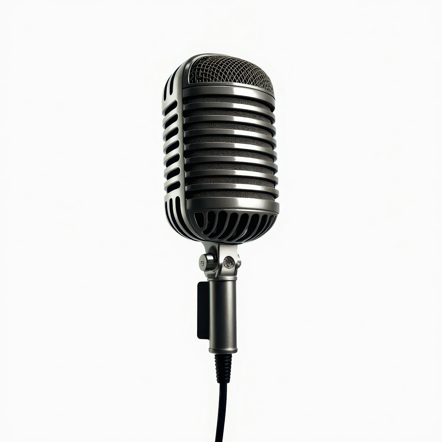 A studio microphone set up for a recording session